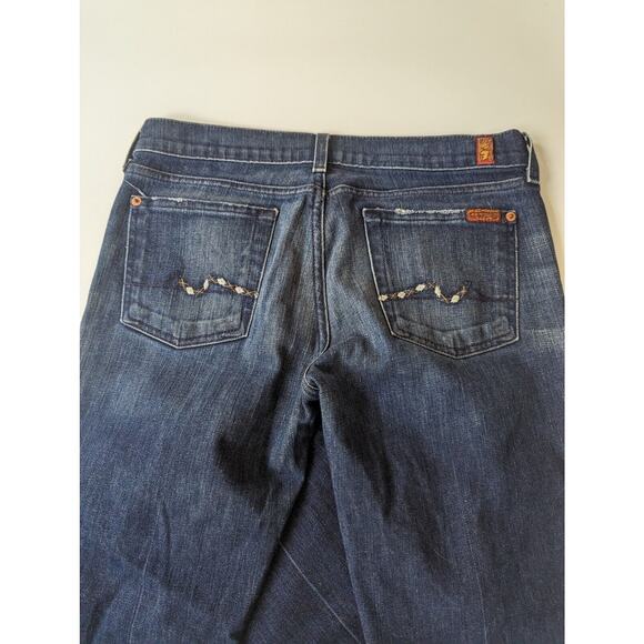 For All Mankind Woman's Jeans Size 28 Medium Dark Wash Bootcut - Picture 7 of 8